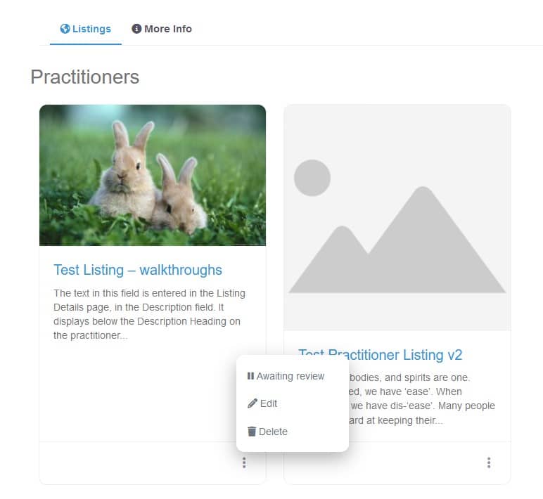 Directory Listings list edit listing options v1