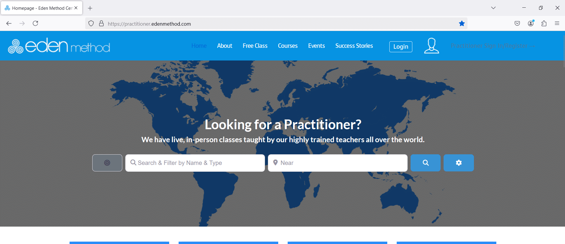 Practitioner Directory Home Page