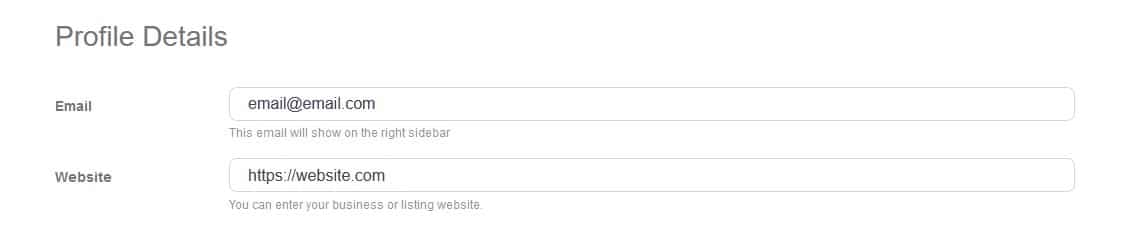 Practitioner Listing Form p06b profile details email website